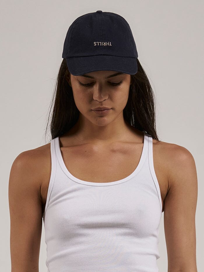 Minimal Thrills 6 Panel Cap - Station Navy