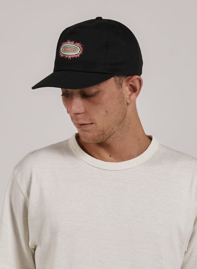 Acid Trip 5 Panel Cap - Washed Black