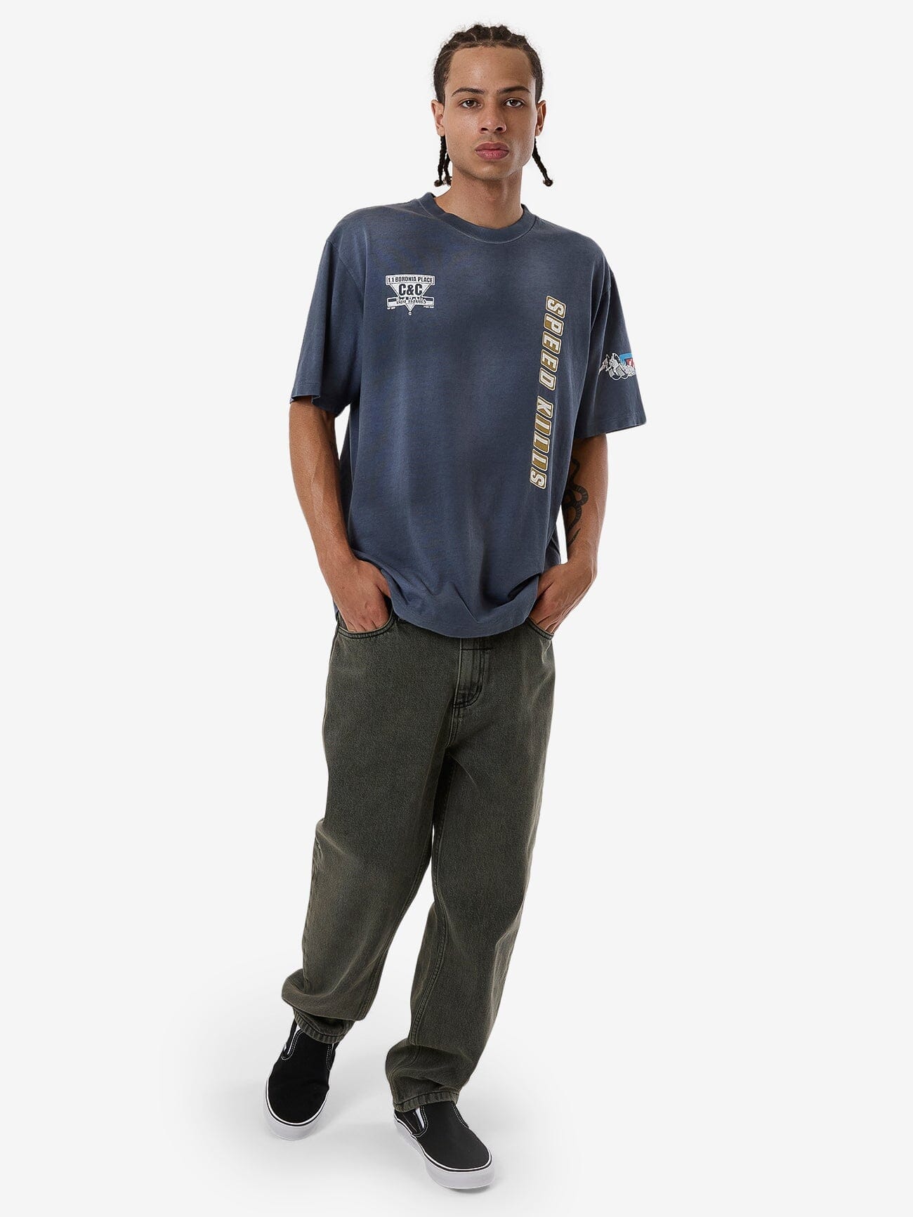 Built For Speed Oversize Fit Tee - Light Petrol XS