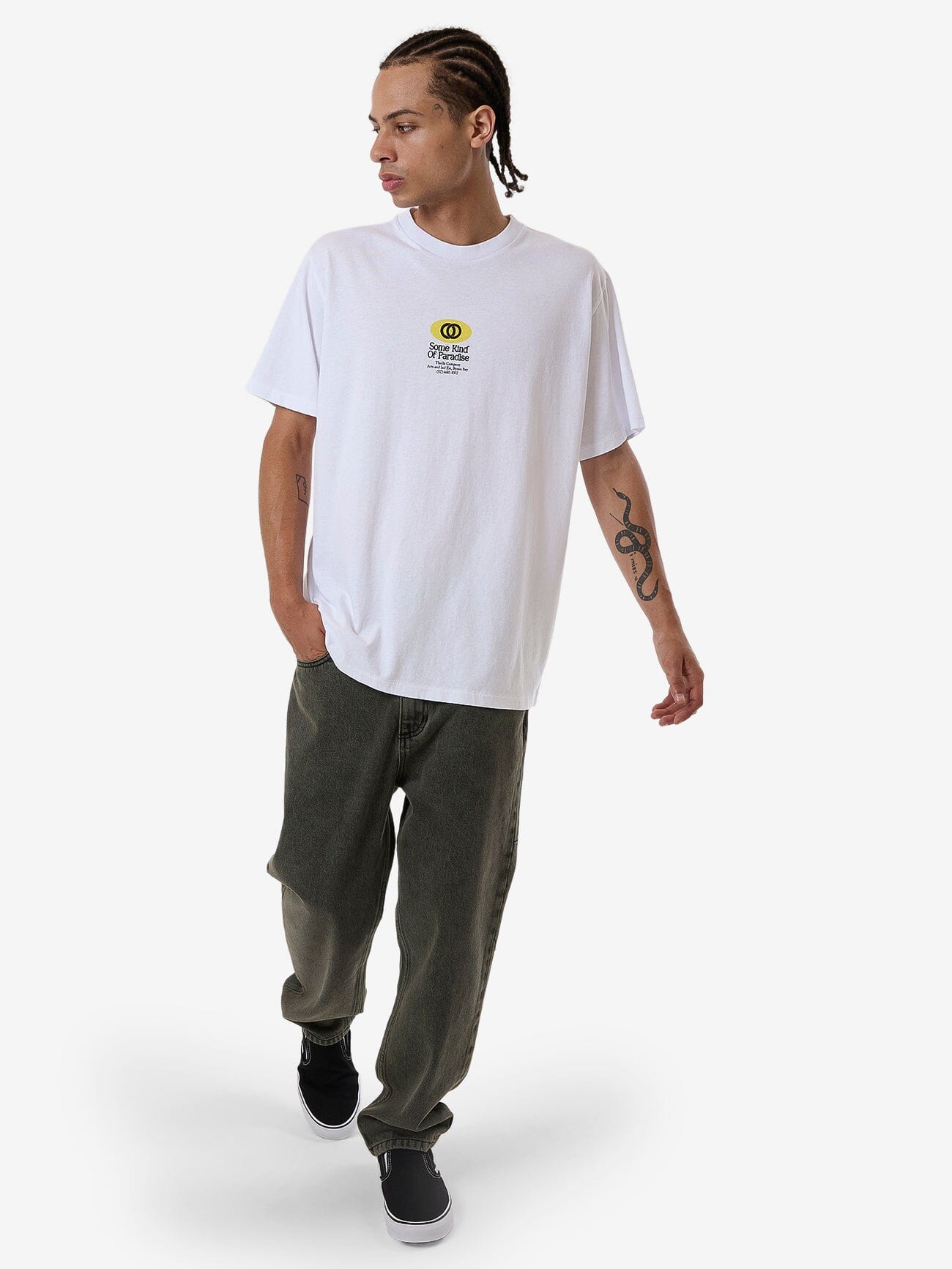 Where We Are Now Merch Fit Tee - White XS