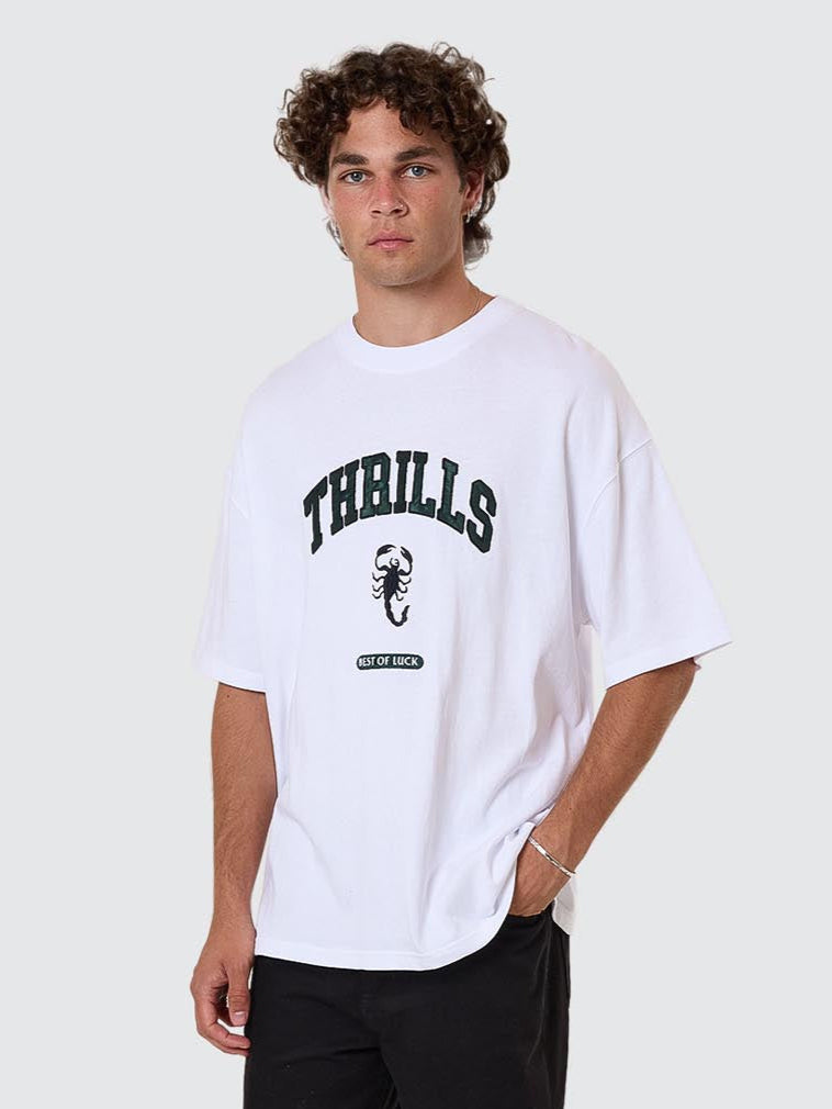 Los Stingers Box Fit Oversize Tee - White XS