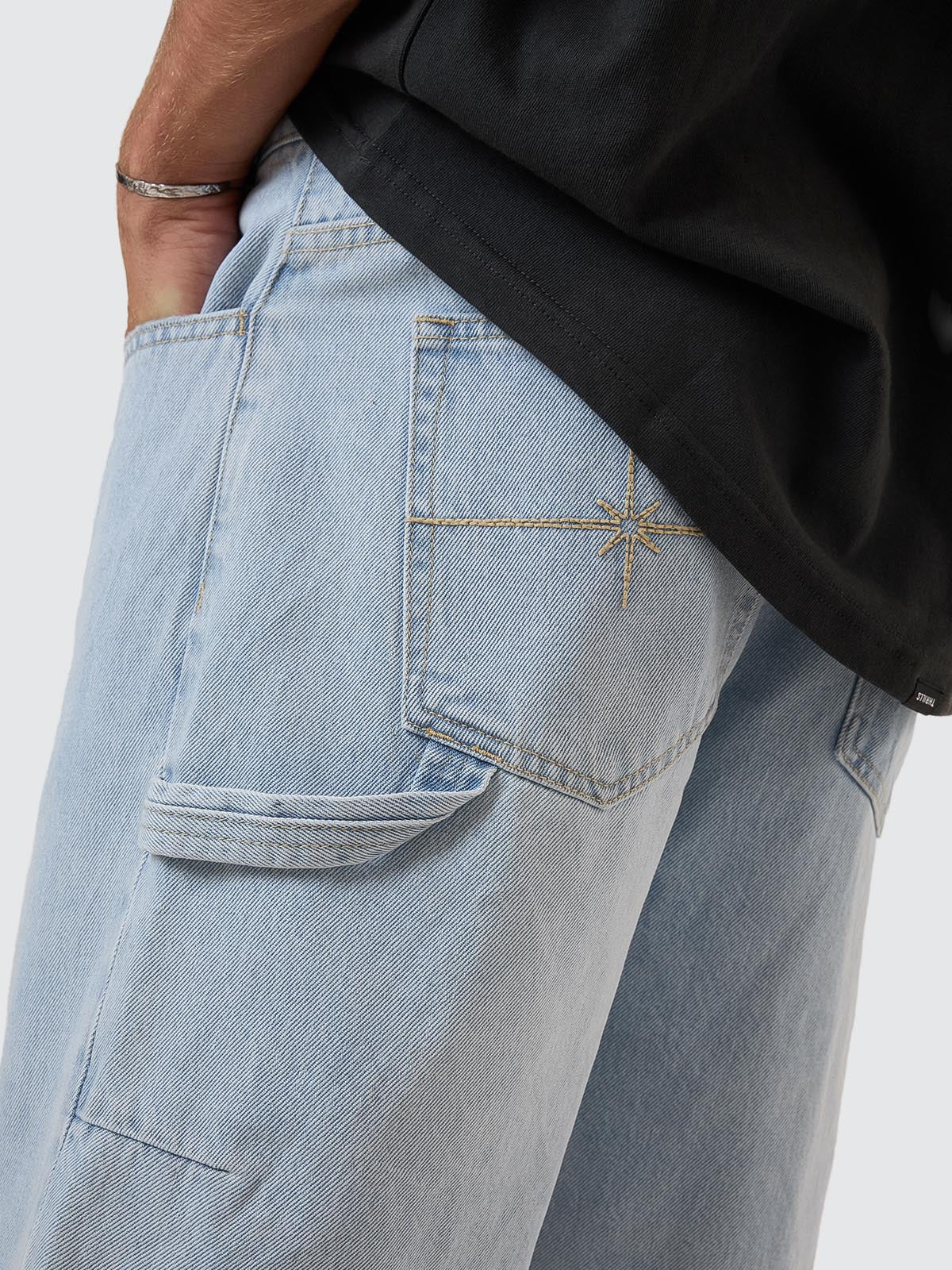 Infinite Dopamine Slacker Denim Short - Light Ash Blue 26