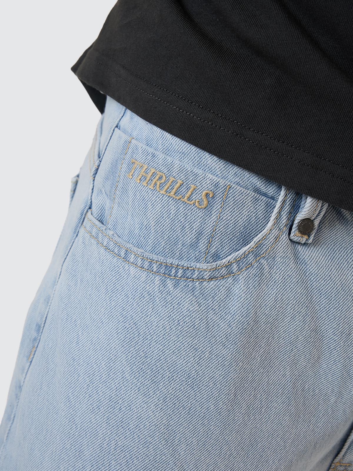 Infinite Dopamine Slacker Denim Short - Light Ash Blue 26