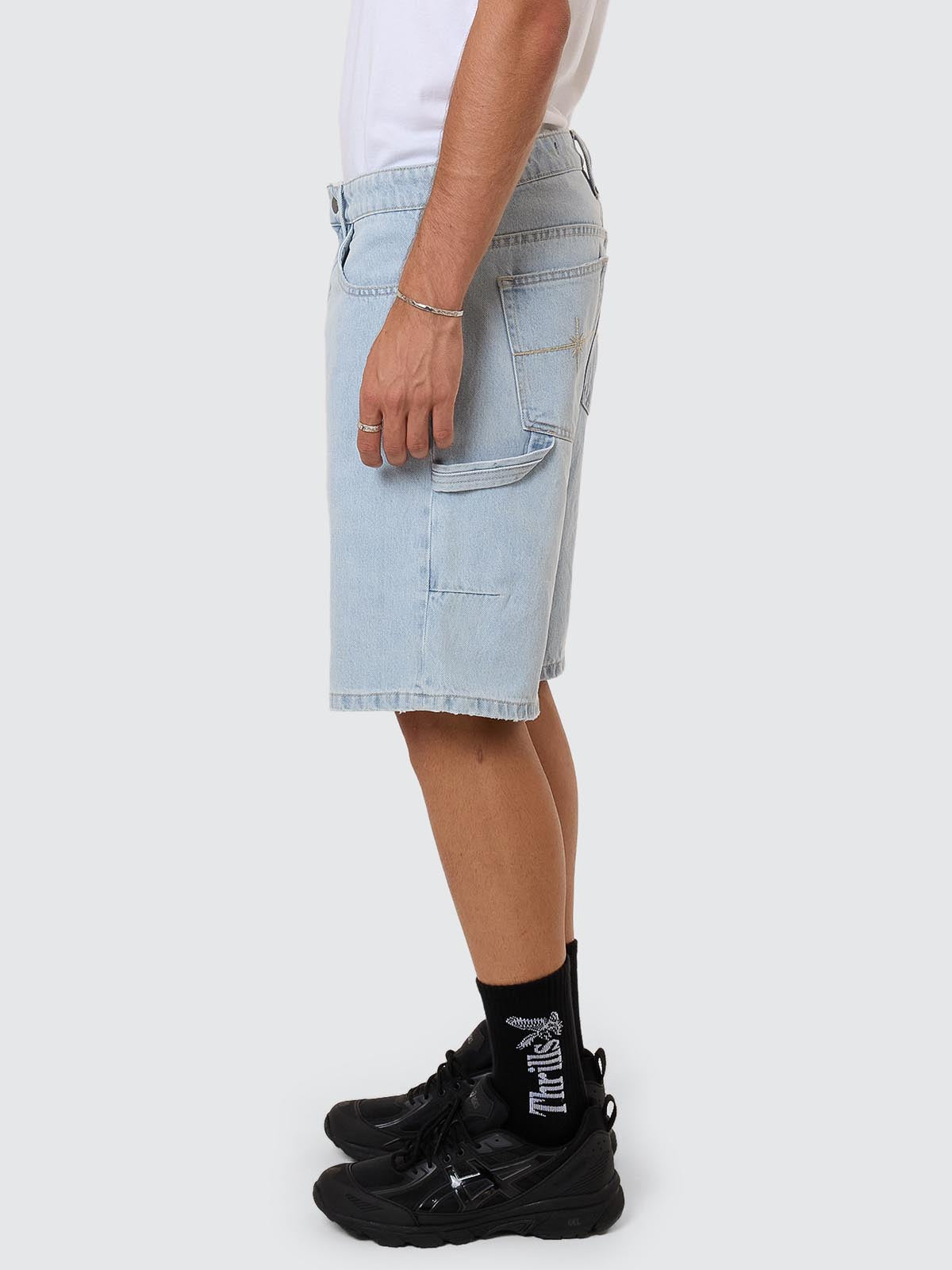 Infinite Dopamine Slacker Denim Short - Light Ash Blue 26