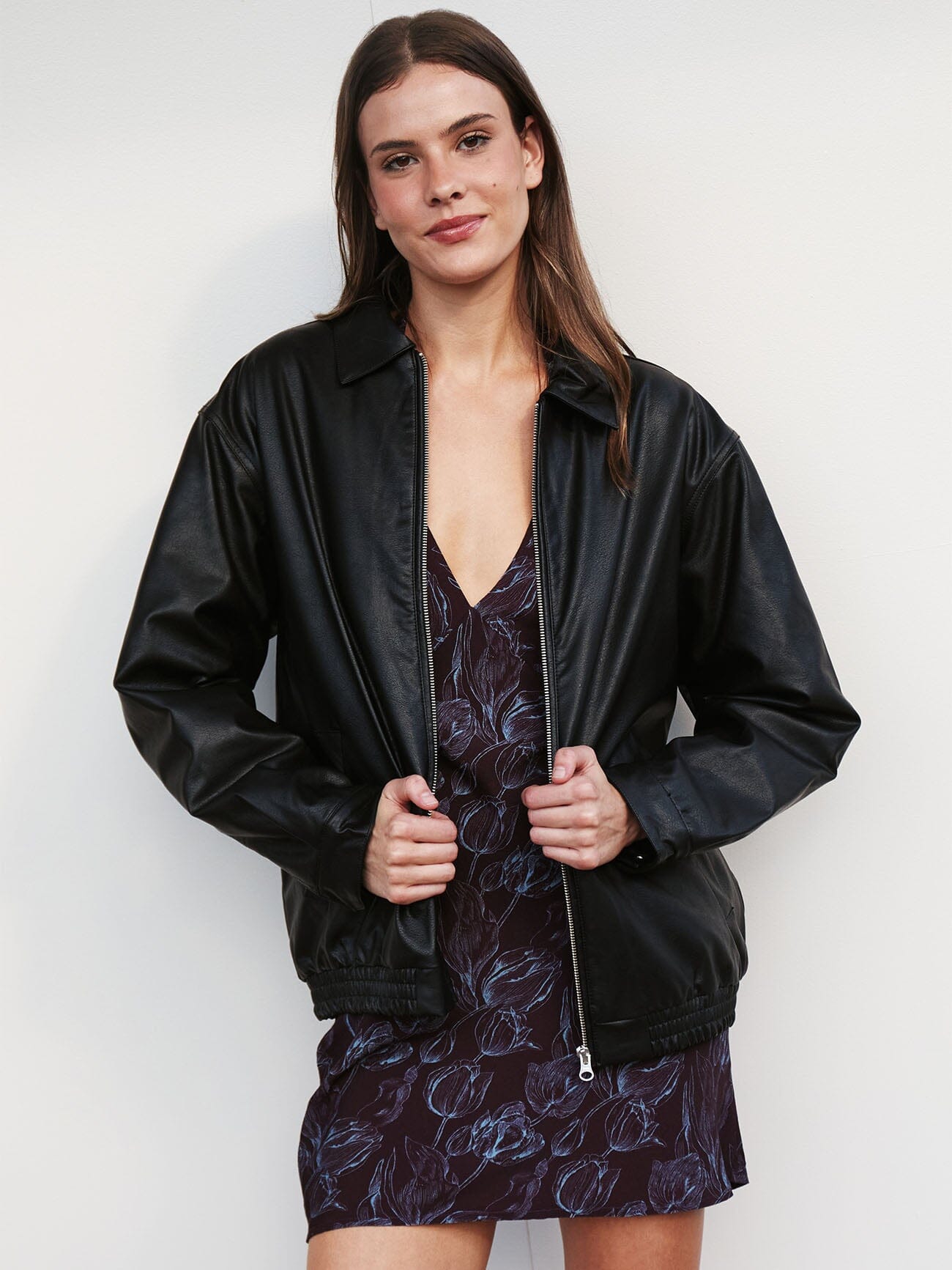 Miles Leather Jacket - Black
