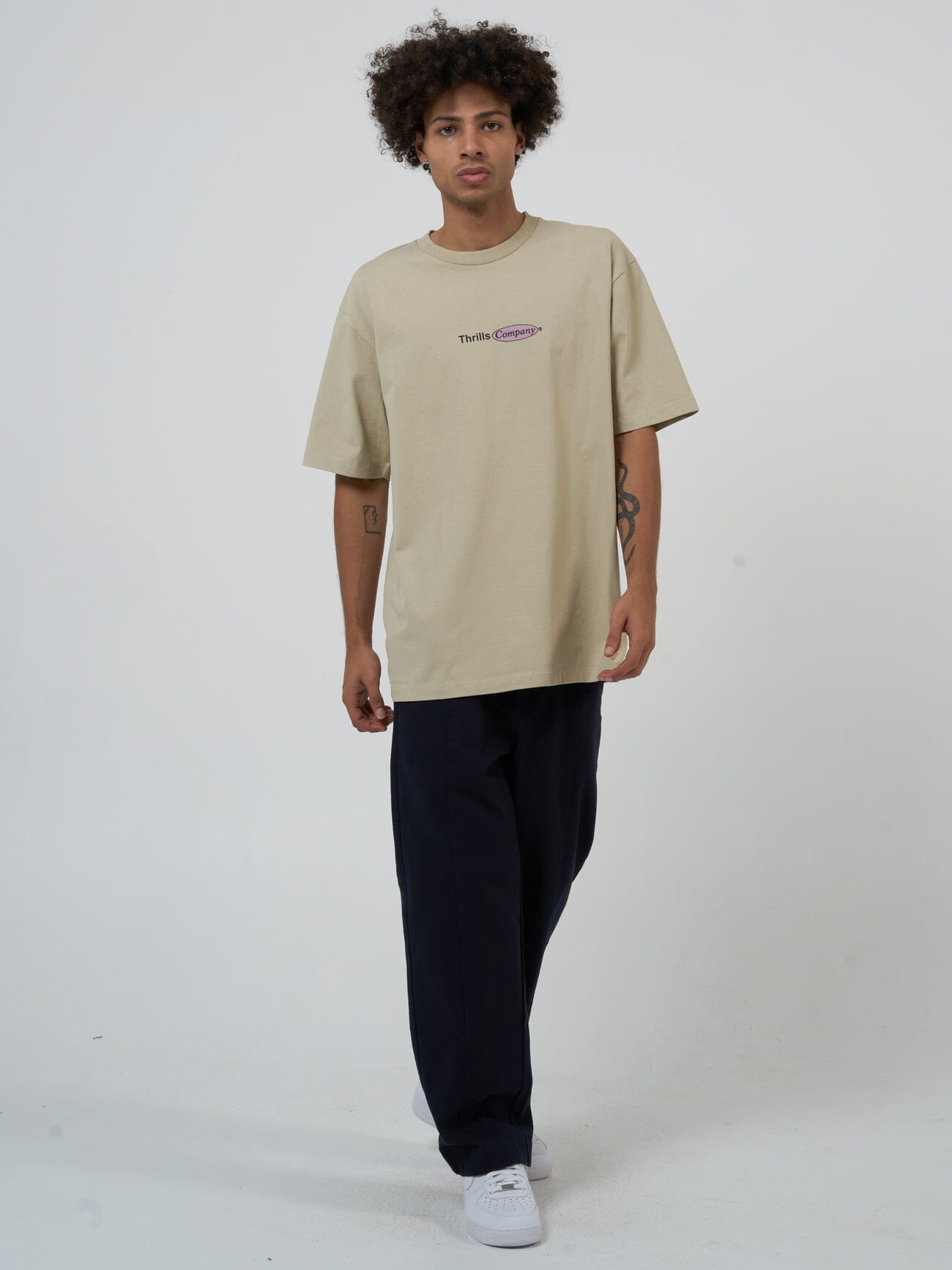 In Harmony Oversize Fit Tee - Sandstone