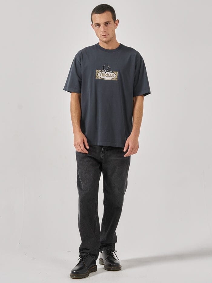Rise Above Oversize Fit Tee - Ebony