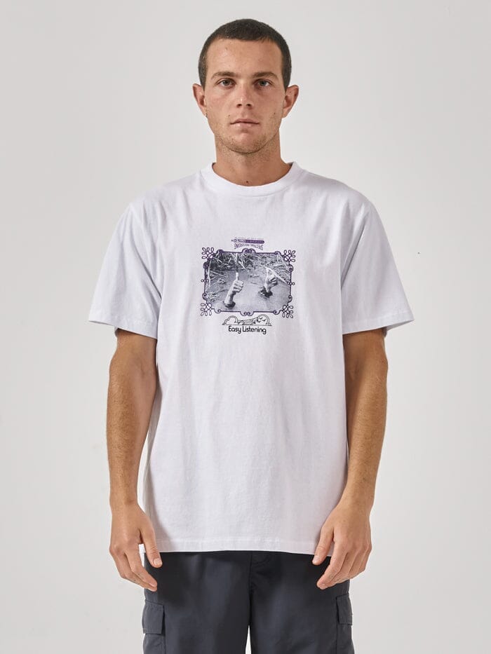 Easy Listening Merch Fit Tee - White