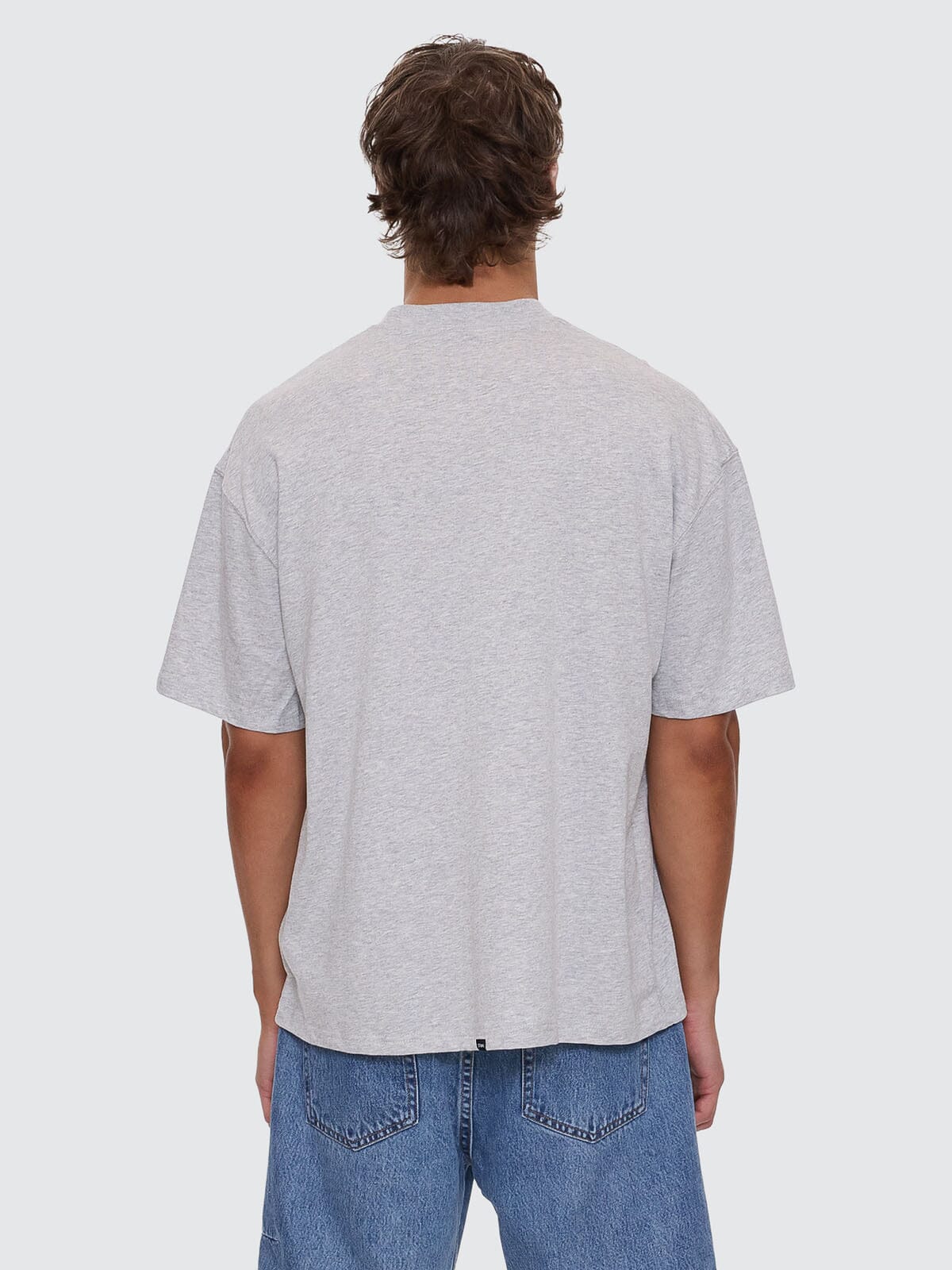 Roosevelt Box Fit Oversize Tee - Snow Marle