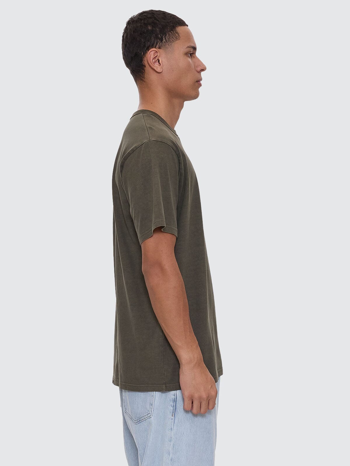 Thrills Workwear Embro Merch Fit Tee - Grape Leaf