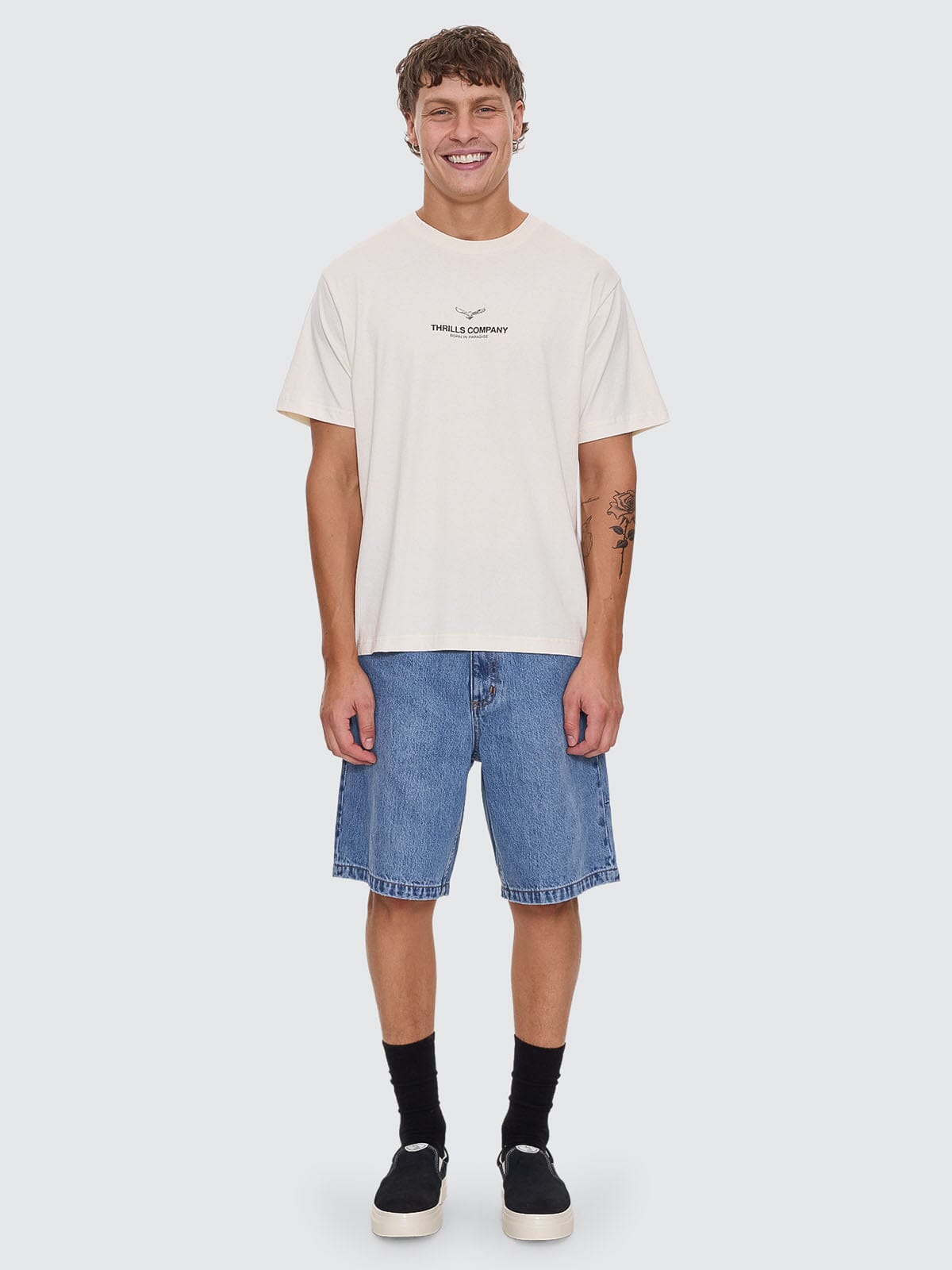 Emblem Merch Fit Tee - Unbleached