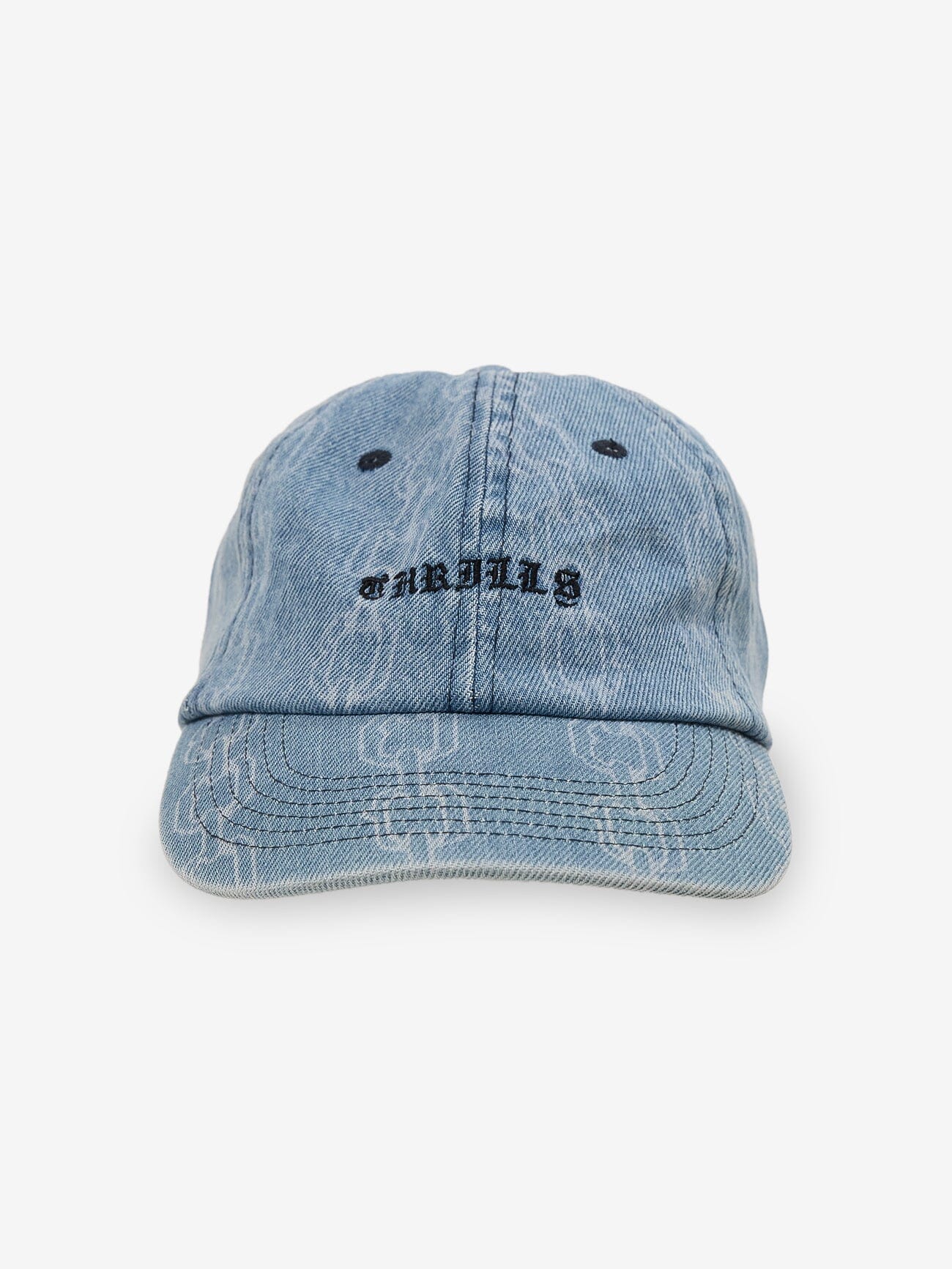 Chain Reaction 6 Panel Cap - Faded Rinse Indigo One Size