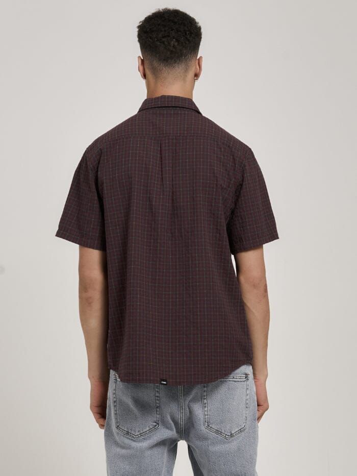 Higher Magic Check Short Sleeve Shirt - Fig
