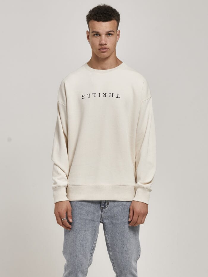 Chariot Embro Crew Neck Fleece - Unbleached
