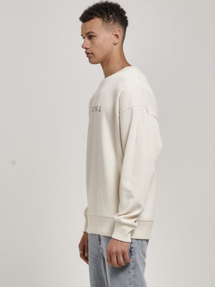 Chariot Embro Crew Neck Fleece - Unbleached