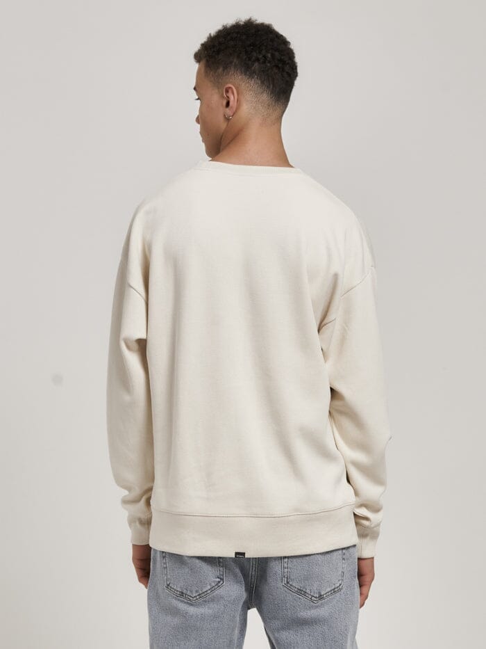 Chariot Embro Crew Neck Fleece - Unbleached