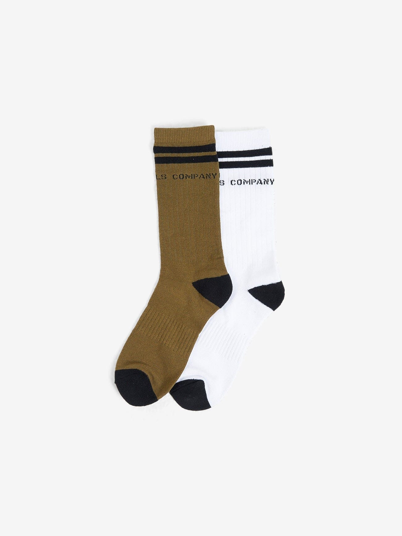 Cavalry 2 Pack Sock - Canteen - White One Size
