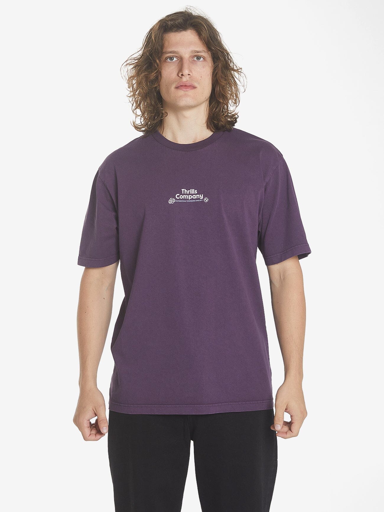 Professional Peace Oversize Fit Tee - Purple Pennant XS