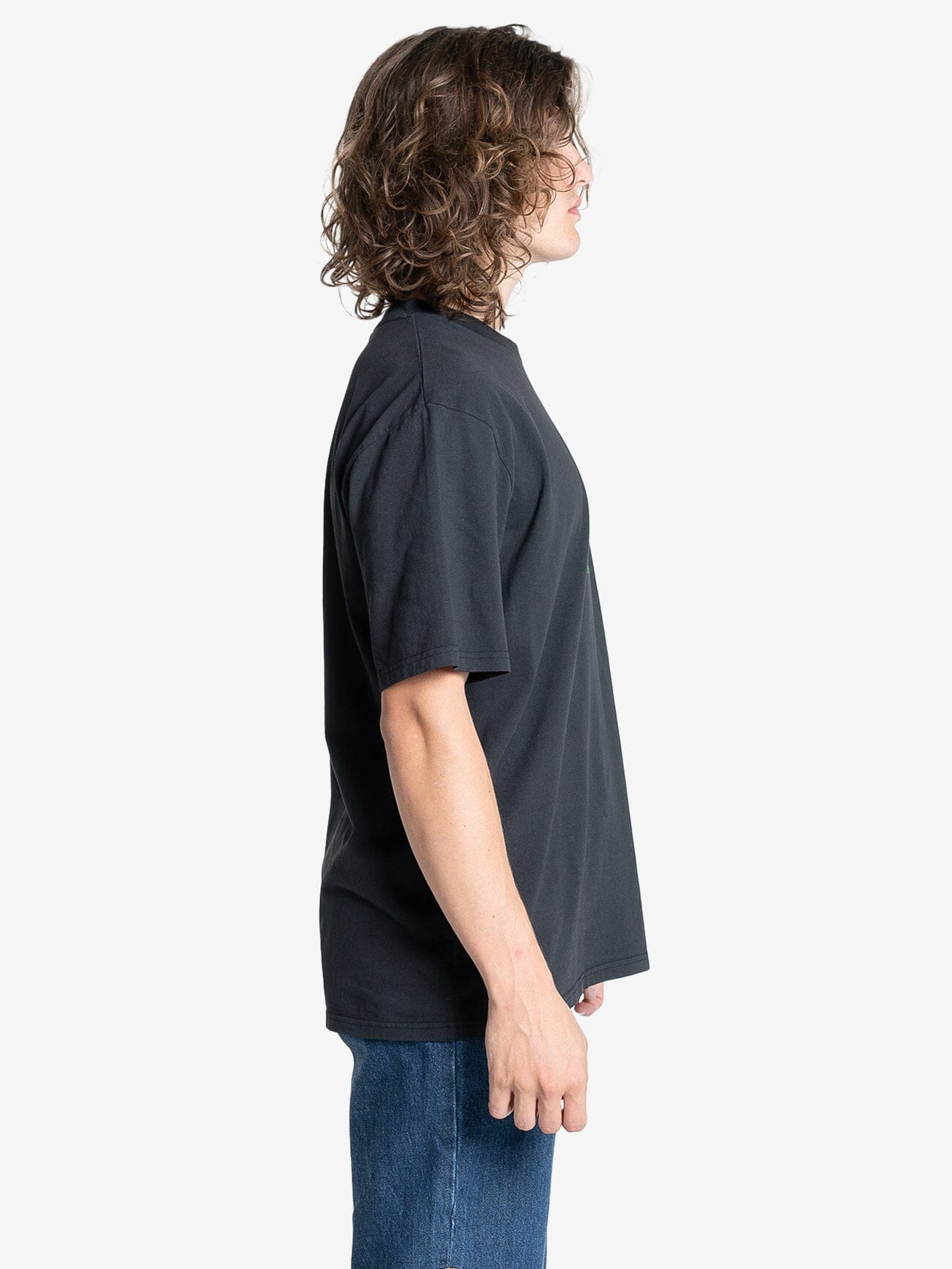 Bite Back Oversize Fit Tee - Washed Black XS