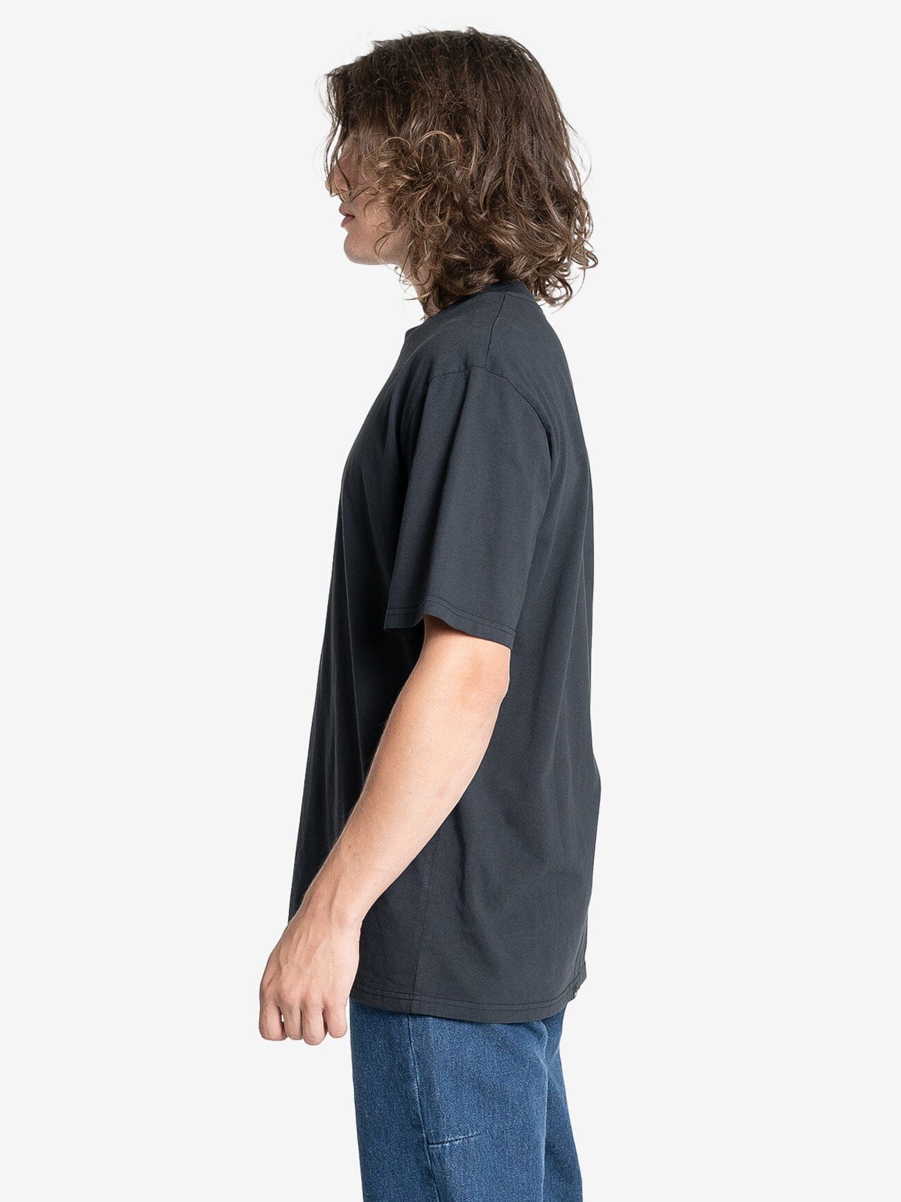 Bite Back Oversize Fit Tee - Washed Black XS