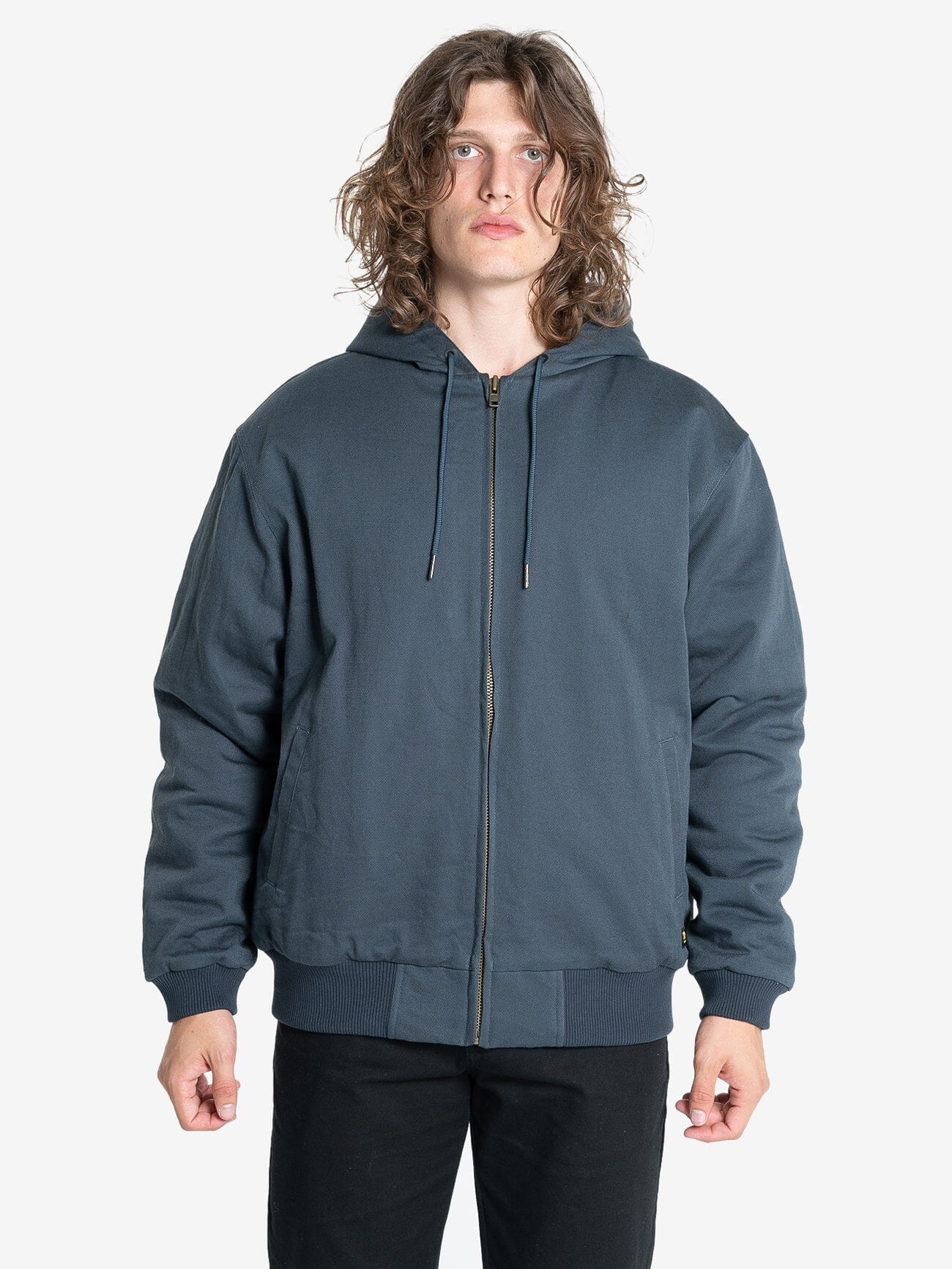 Thrills Union Hood Jacket - Petrol XS