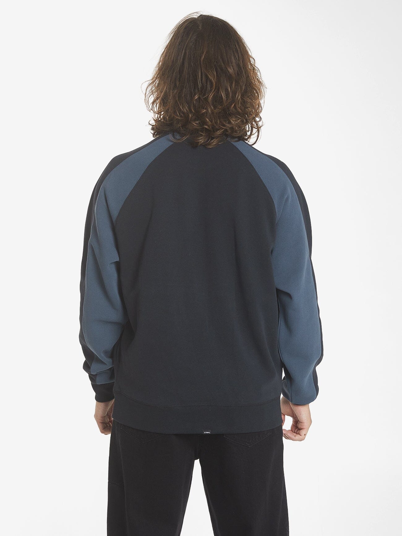 Sphere Oversize Raglan Crew - Washed Black XS