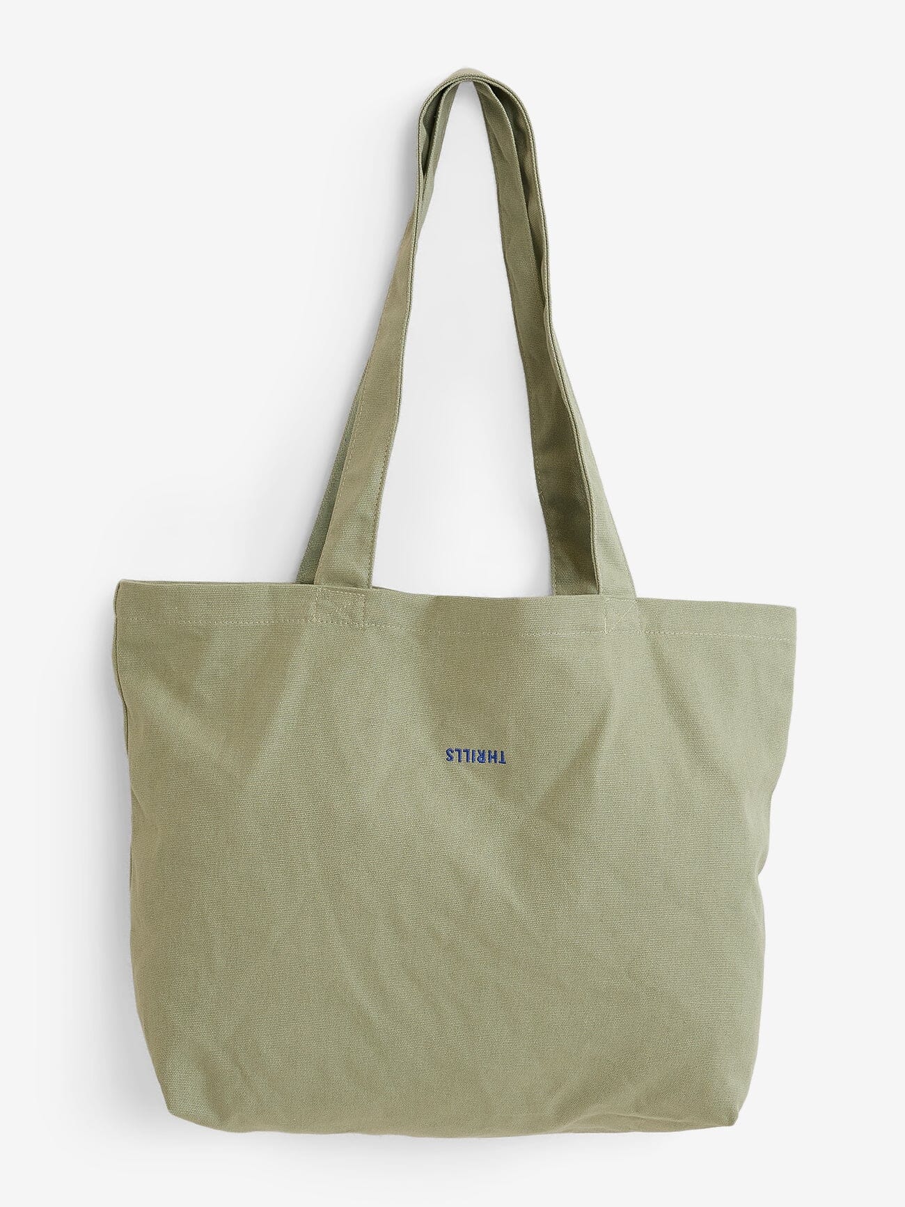 Minimal Thrills Tote in White is a unisex fit.