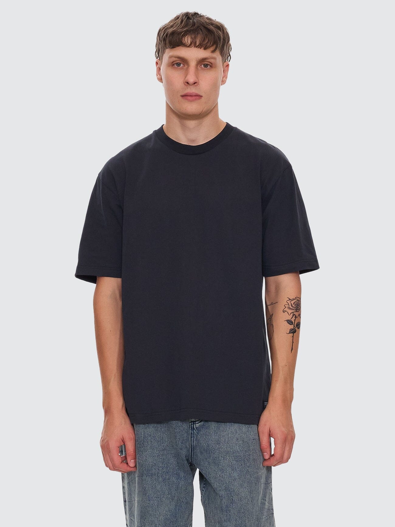 Thrills Military Oversize Fit Tee - Faded Black XS