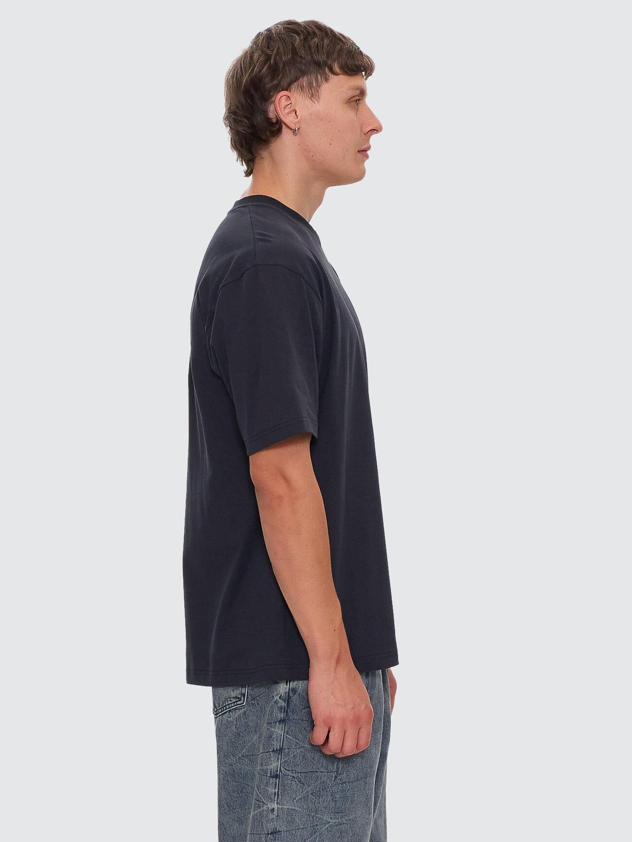 Thrills Military Oversize Fit Tee - Faded Black XS