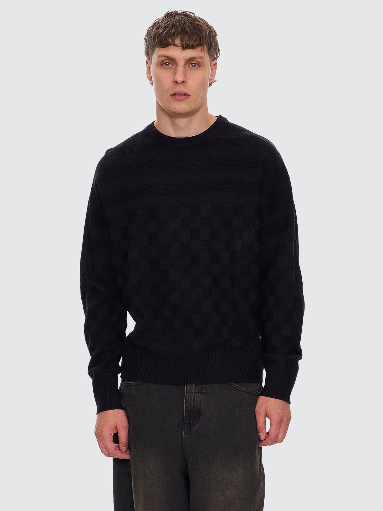 Lifted Spirits Crew Knit - Black XS