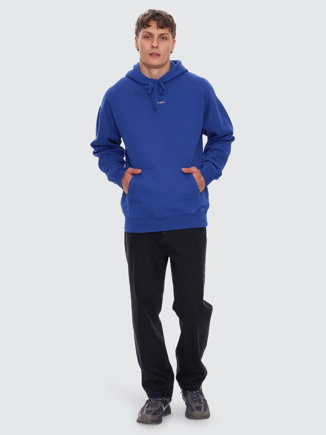 Minimal Thrills Slouch Pull On Hood - New Royal XS