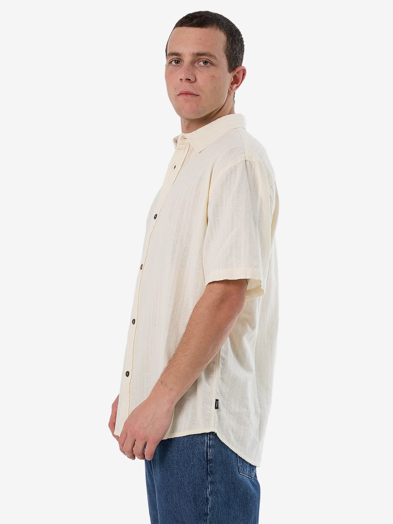 Unhinged 2.0 Short Sleeve Shirt - Dirty White XS
