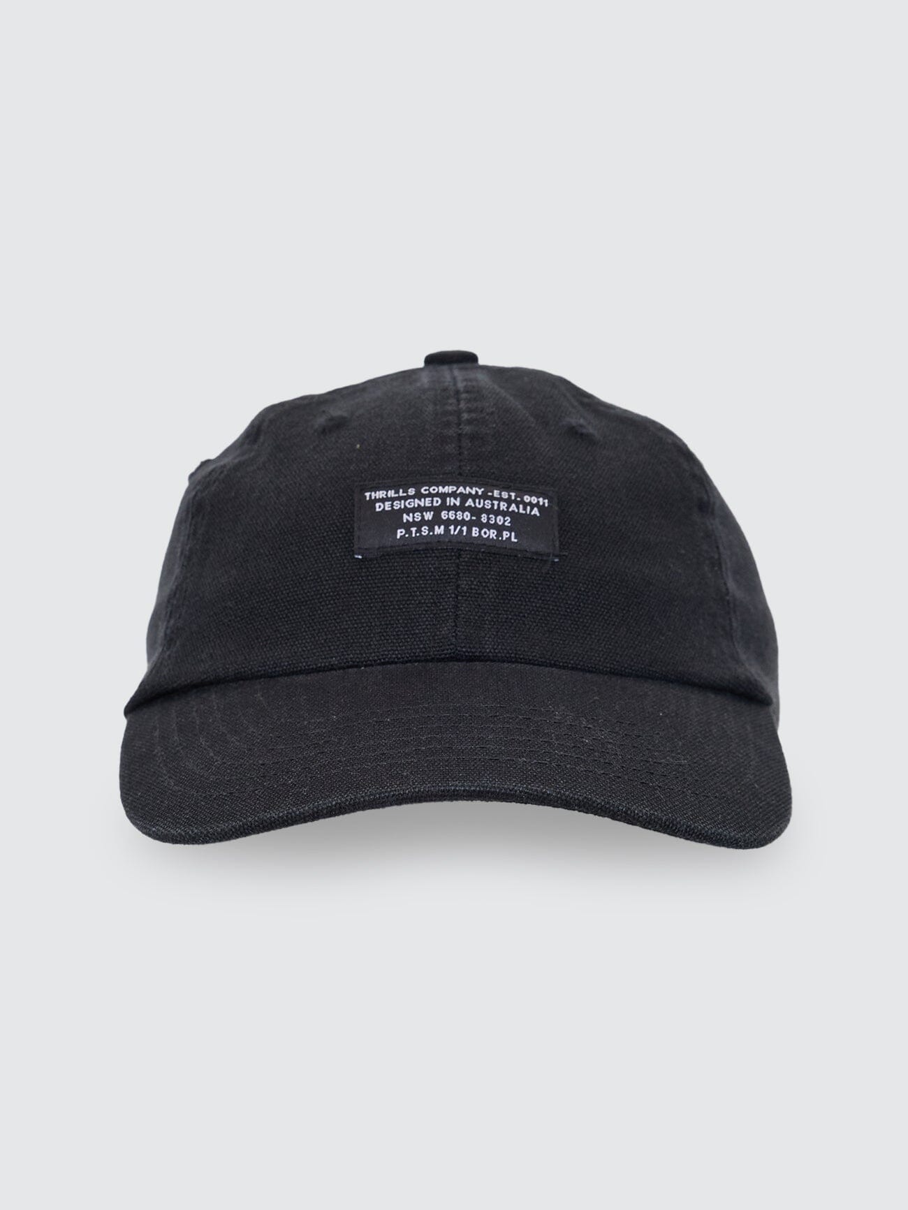 Issued 6 Panel Cap - Black