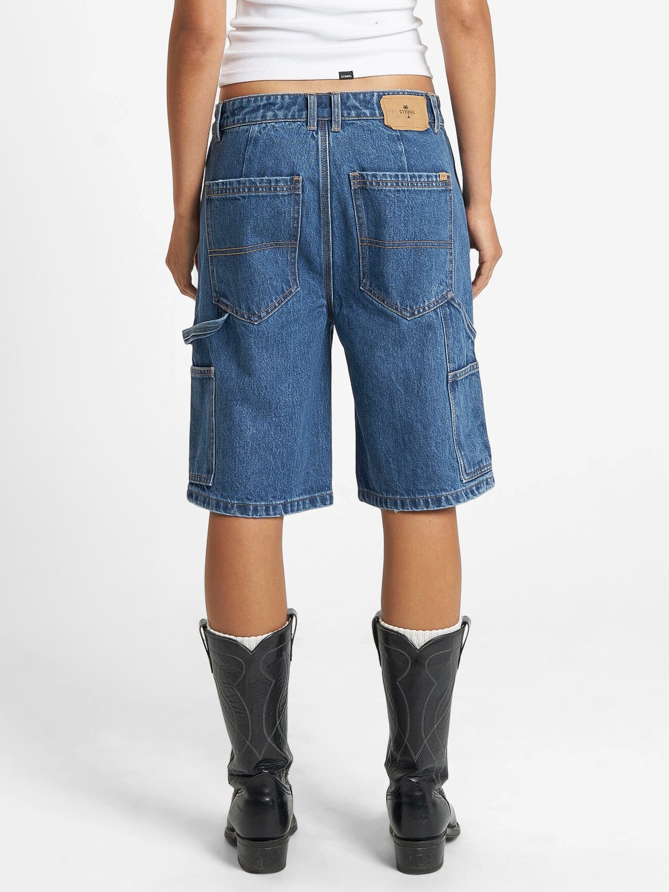 Slouch Carpenter Short - Rinsed Blue