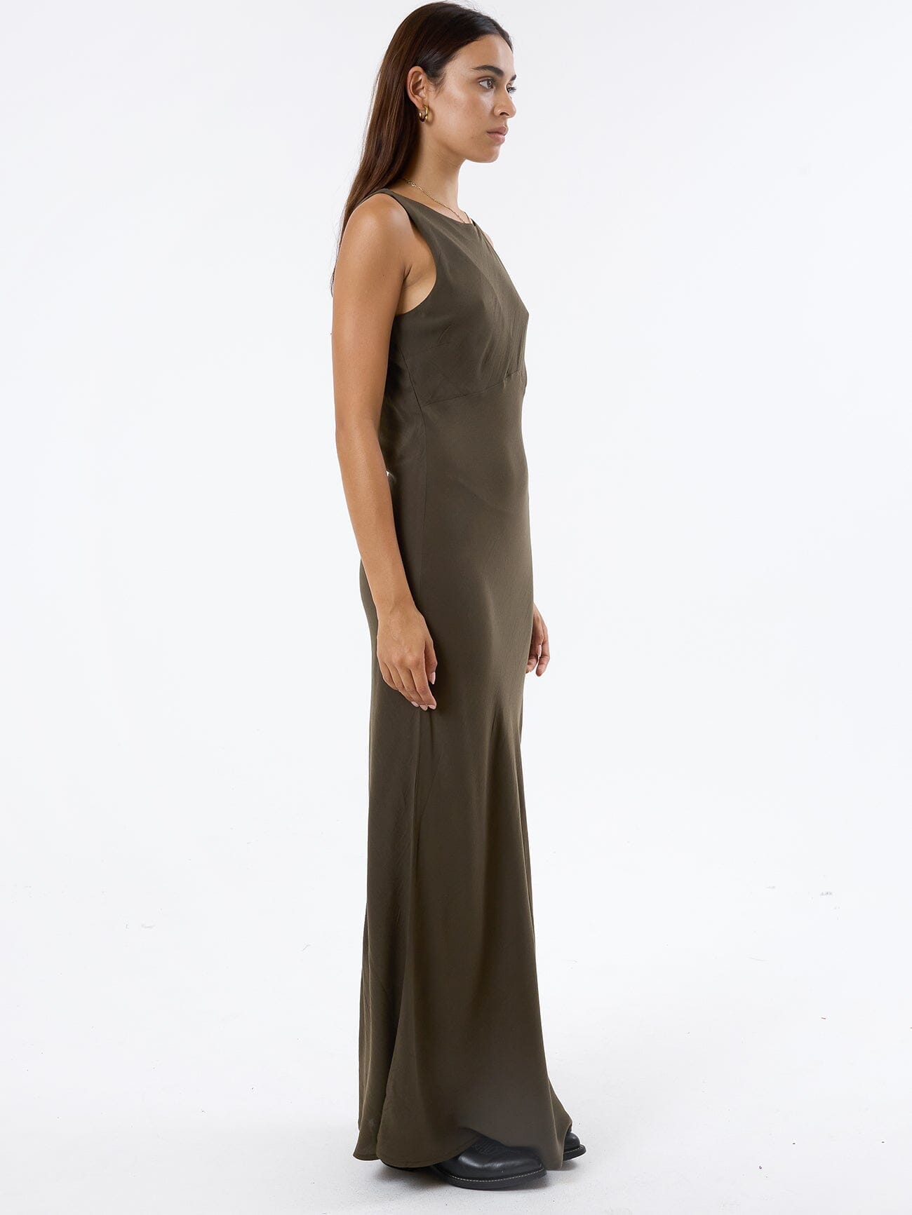 Xavier Bias Dress - Tarmac