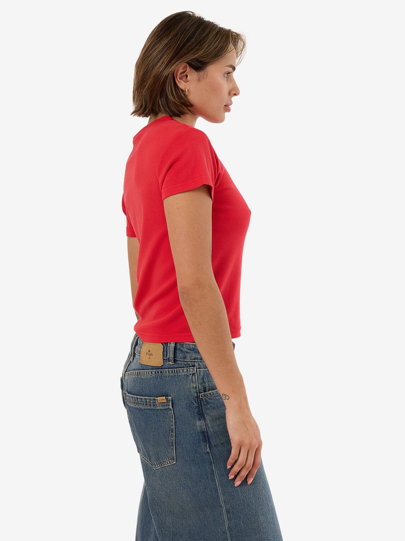 Minimal Thrills Boy Tee - Flame Red