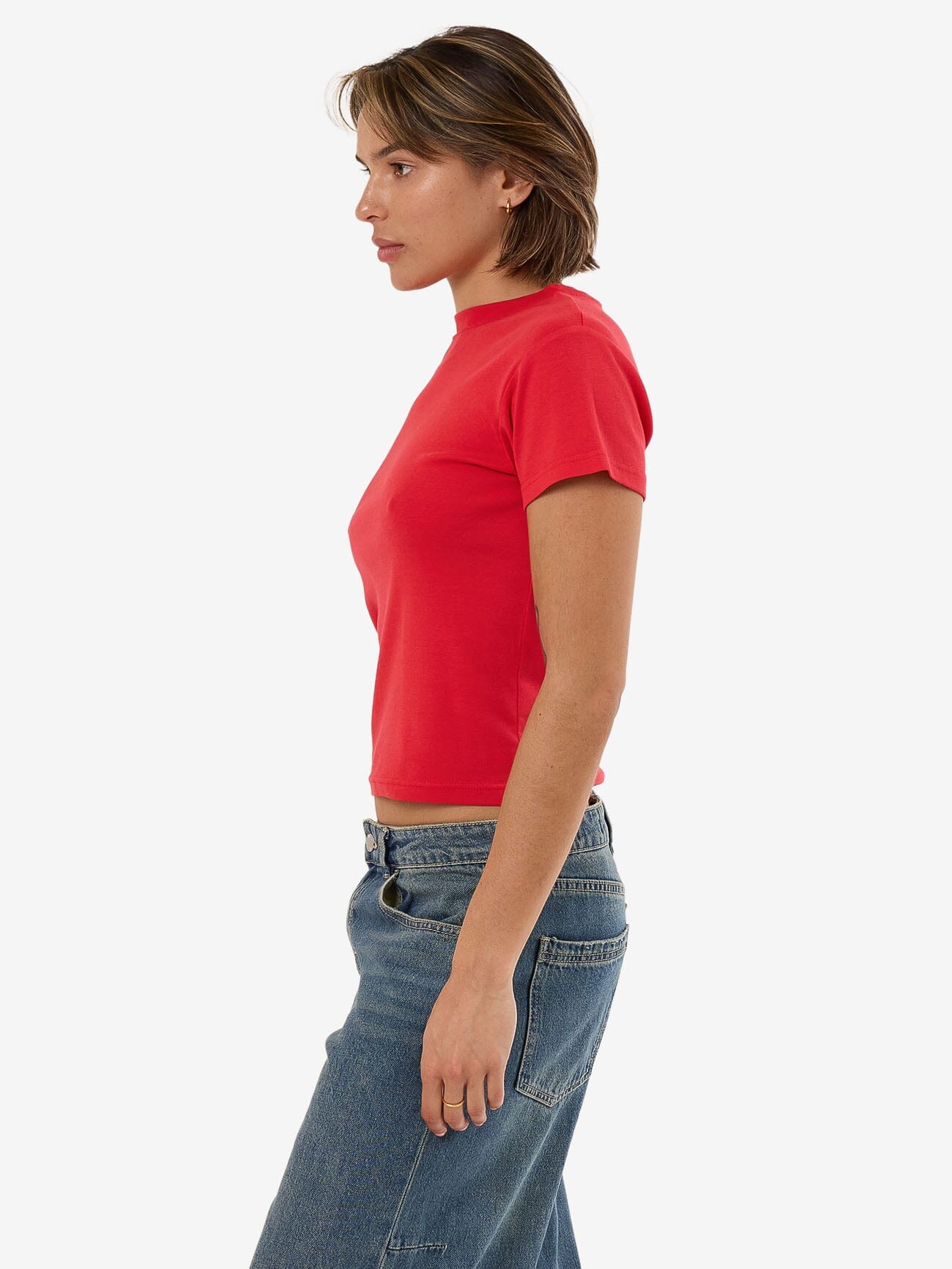 Minimal Thrills Boy Tee - Flame Red