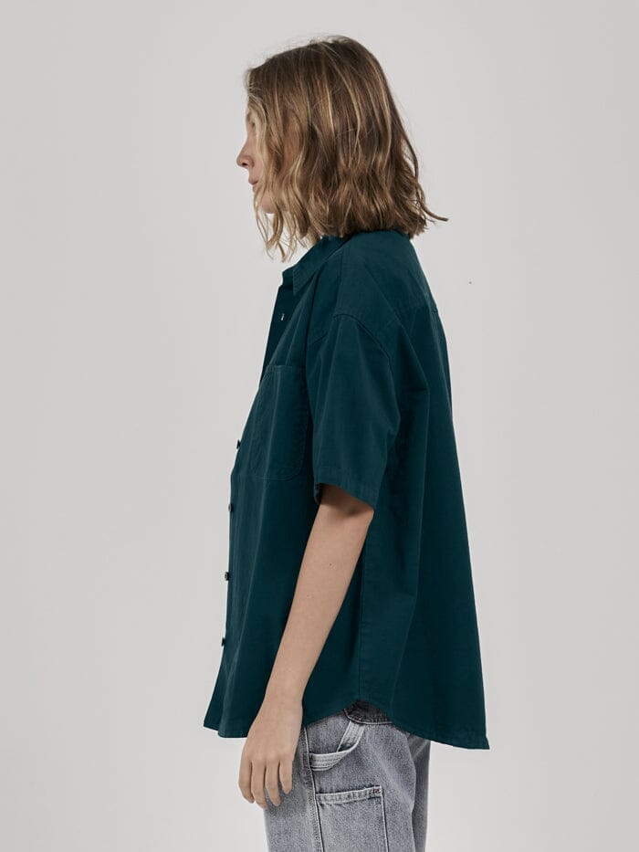 Hard Yakka x Thrills SS Work Shirt - Yakka Green