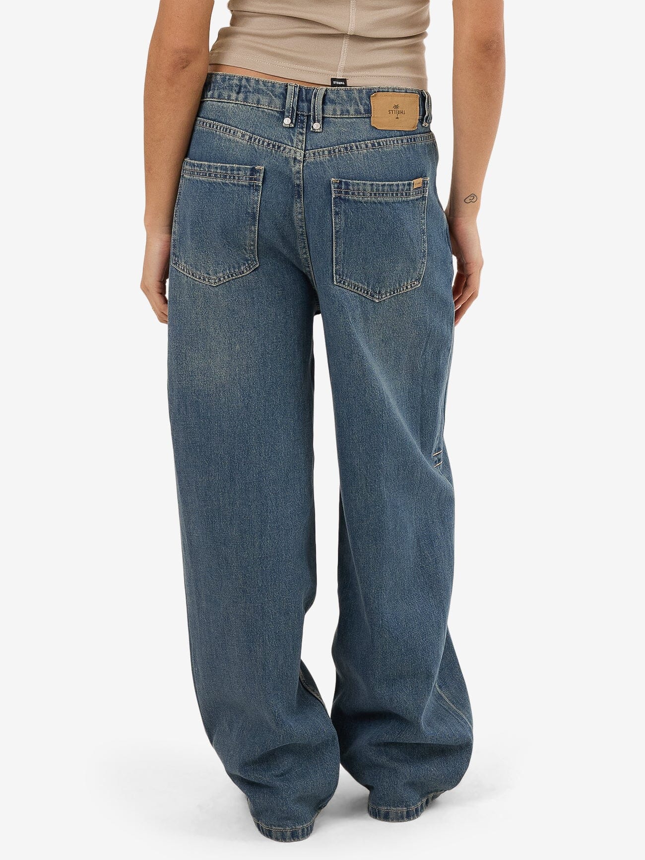 Tony Low Rise Big Baggy Jean - Vintage Mid Blue