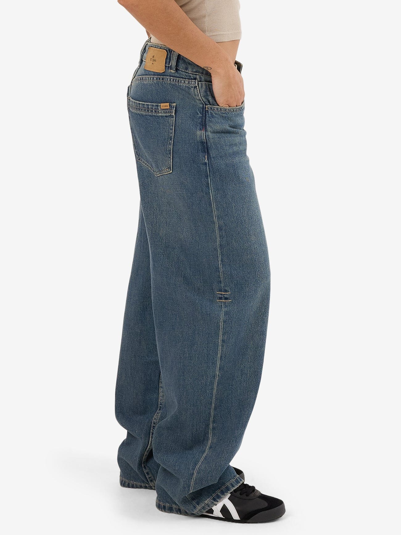 Tony Low Rise Big Baggy Jean - Vintage Mid Blue