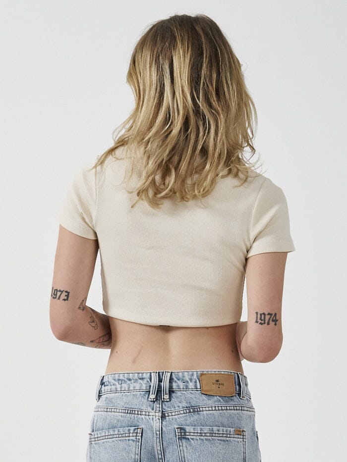 Foundation Baby Crop Tee - Unbleached