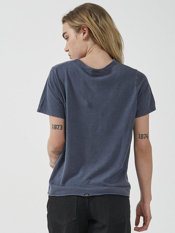 Infantry Hemp Relax Fit Tee - Marine Blue