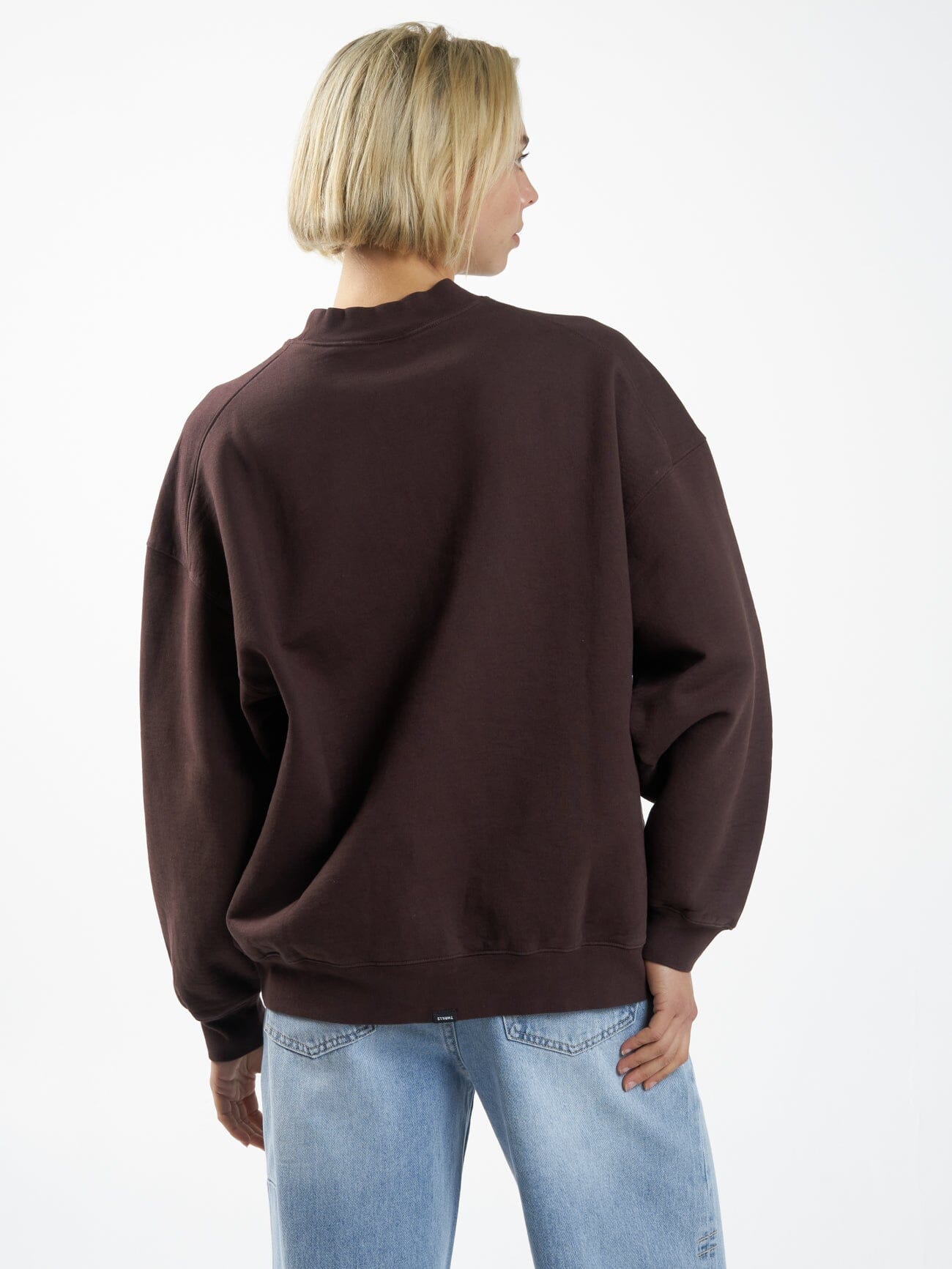 Natural Occurrences Oversized Crew - Chocolate Plum