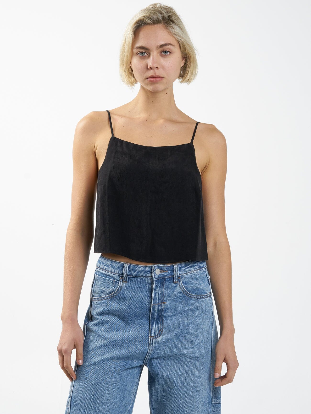 Manhatten Jacquard Camisole - Antique Black