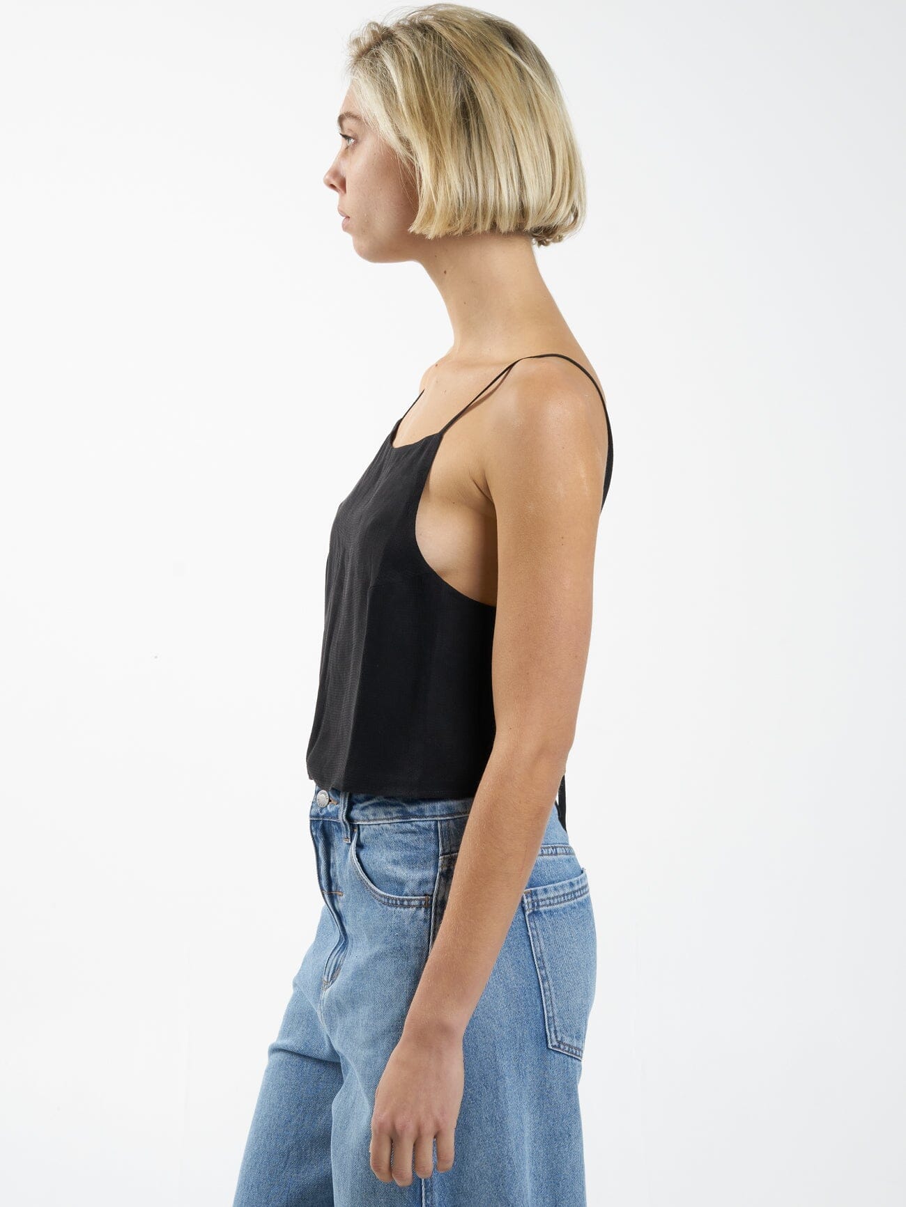 Manhatten Jacquard Camisole - Antique Black