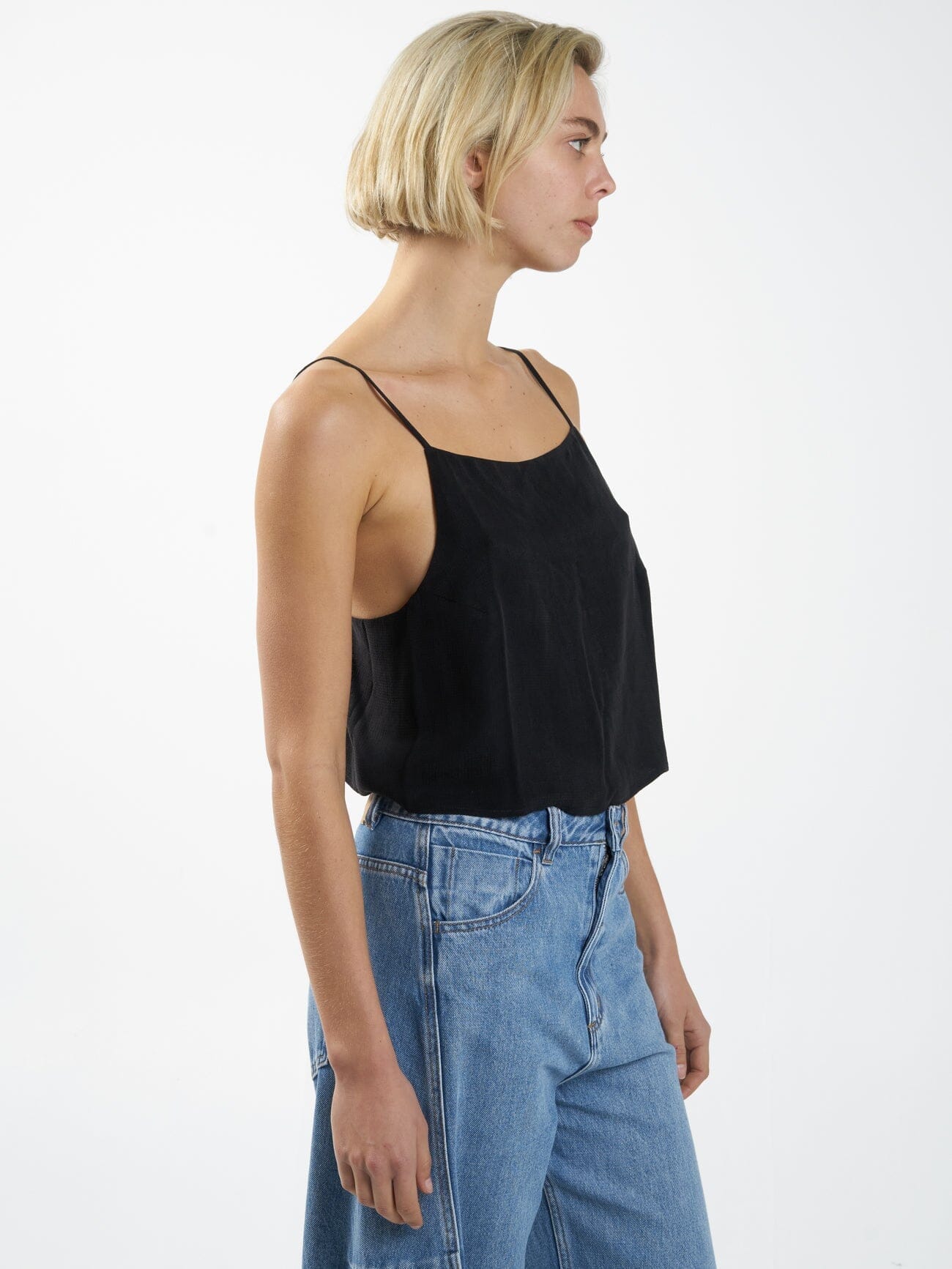 Manhatten Jacquard Camisole - Antique Black