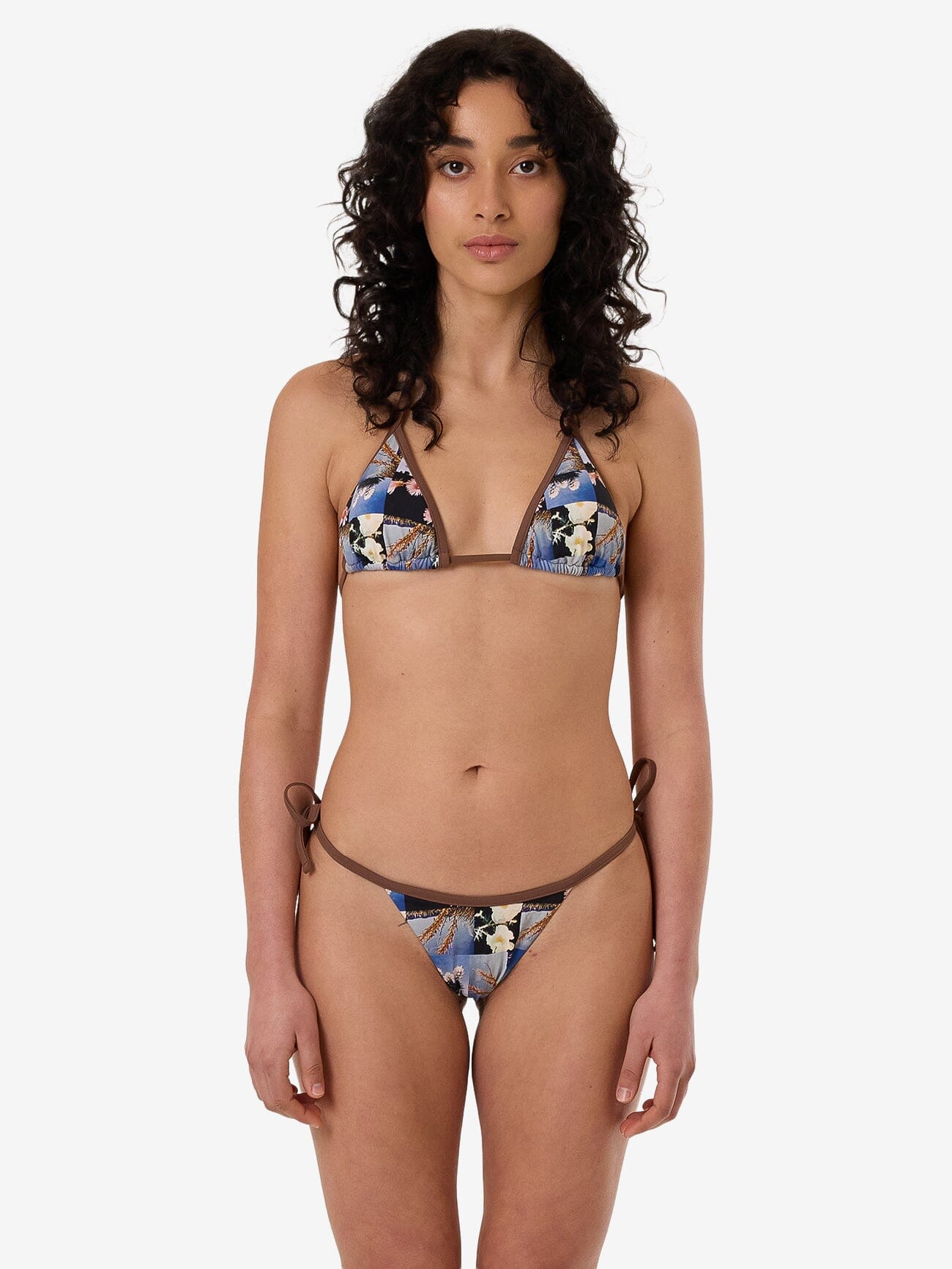 Dalia Micro String Bikini Bottom - Coffee 4