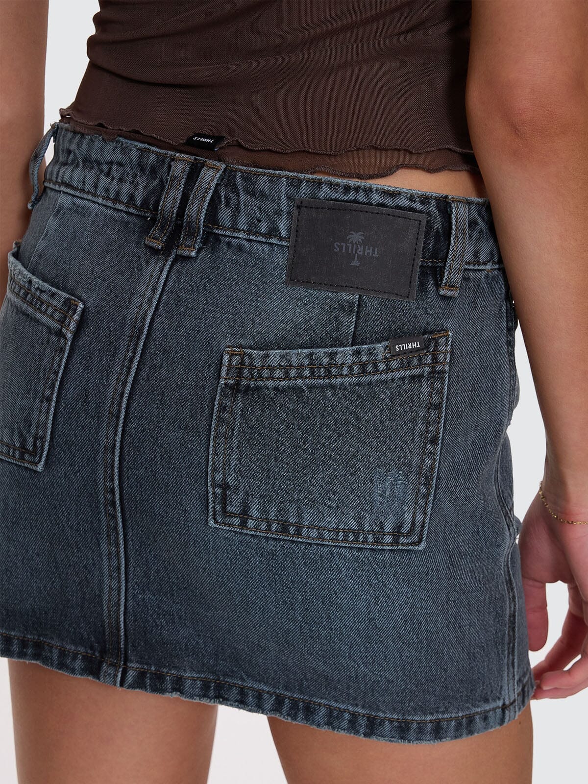 Wyatt Skirt - Metal Blue 4