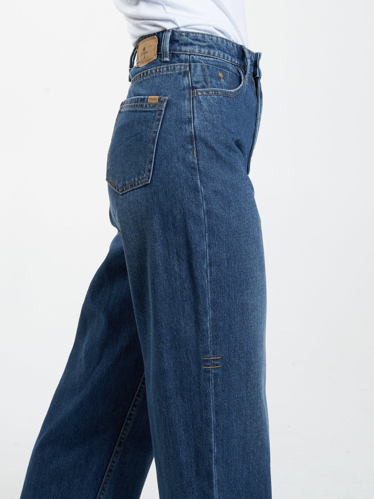Billie High Rise Baggy Jean - Roadhouse Blue