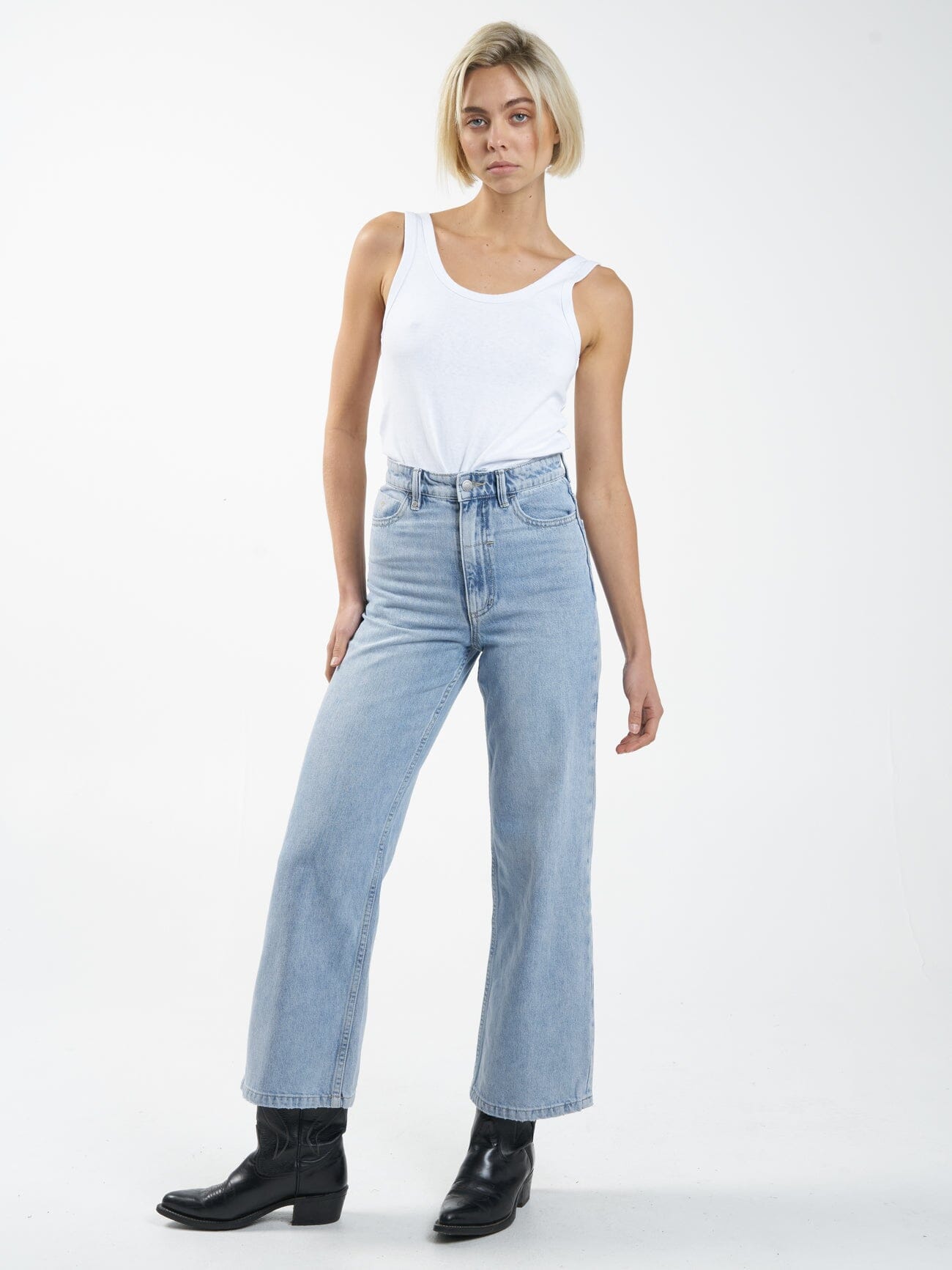 Holly High Rise Wide Jean - Endless Blue